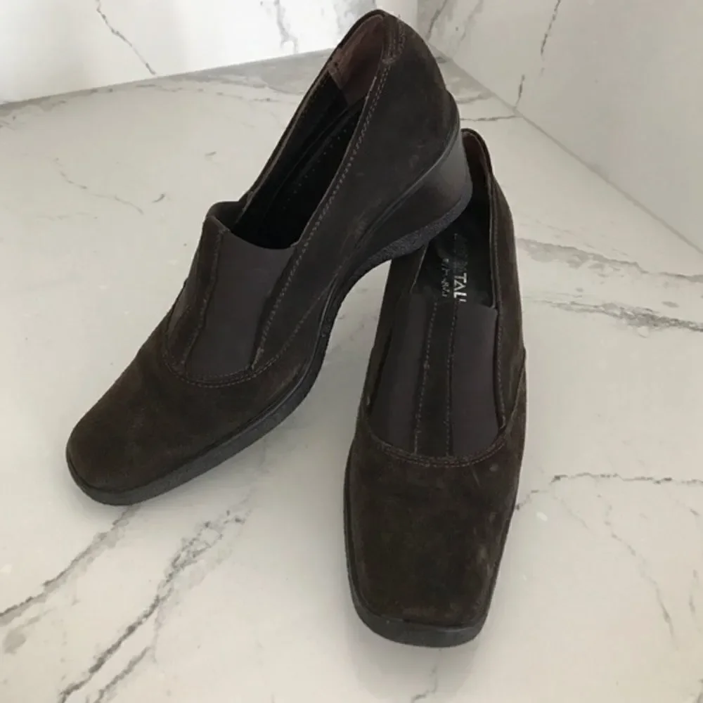 Aquatalia Dark brown suede shoes